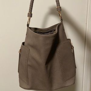 Grey work tote